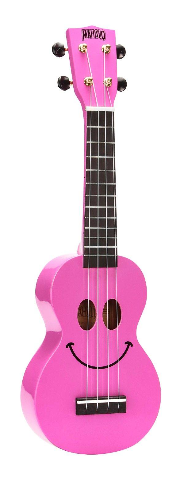 Ukulele Soprano (Smiley Series) - Rosa - inclui mala