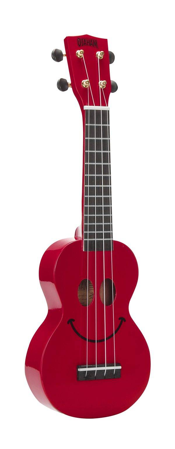 Ukulele Soprano (Smiley Series) - Vermelho - inclui mala