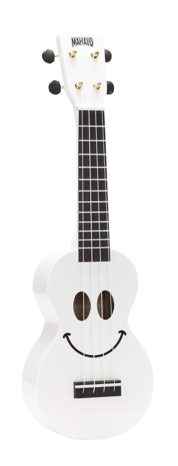 Ukulele Soprano (Smiley Series) - Branco - inclui mala