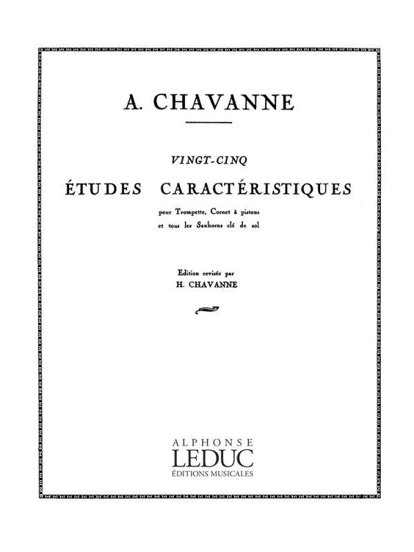 25 etudes Caracteristiques