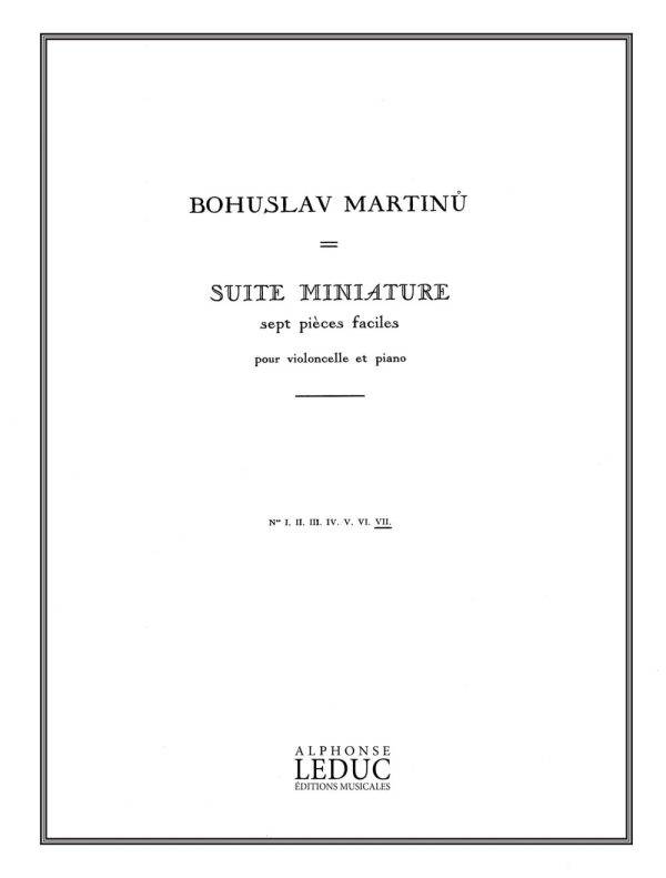 Bohuslav Martinu: Suite miniature H192, No.7