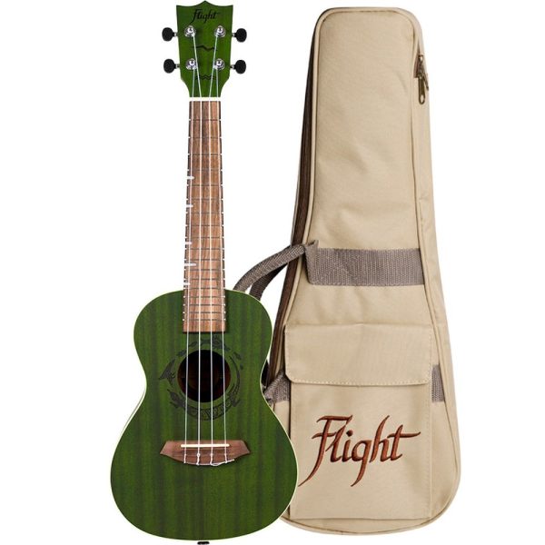 Ukulele de Concerto - Flight Gemstone (DUC380) Jade - Inclui mala de concerto