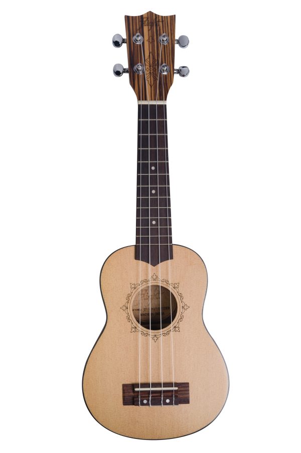 Ukulele Soprano (DUS320) - Zebrawood B&S (inclui mala) - Flight