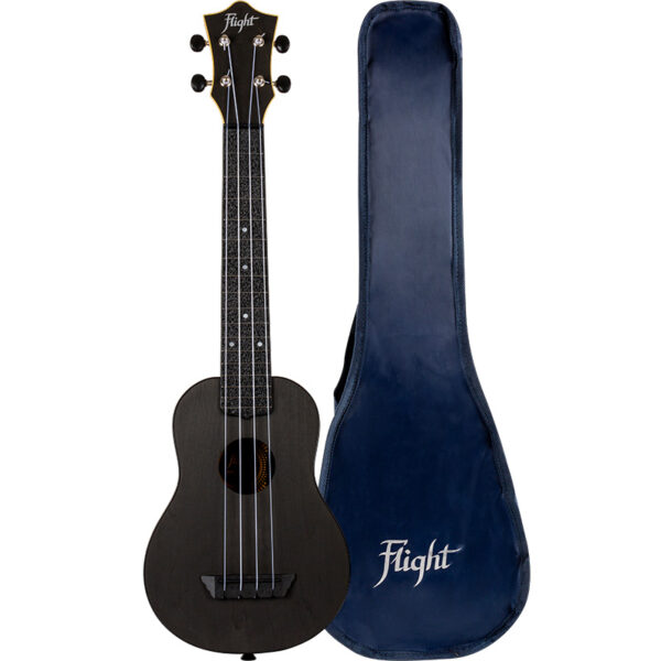 Ukulele de viagem - Flight: TUSL35 Long Neck ABS -Preto