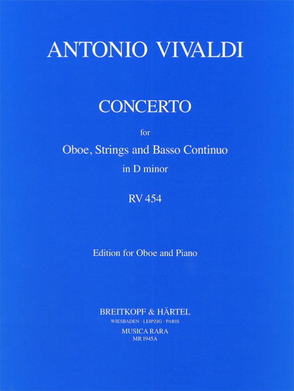 Concerto For Oboe In D Minor RV 454