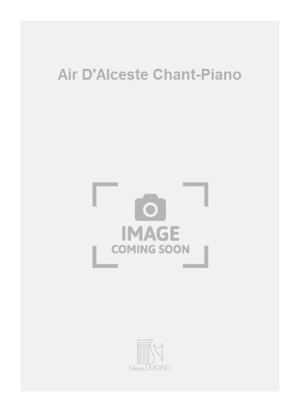 Air D'Alceste Chant-Piano