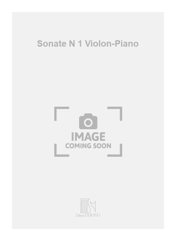 Sonate N 1 Violon-Piano