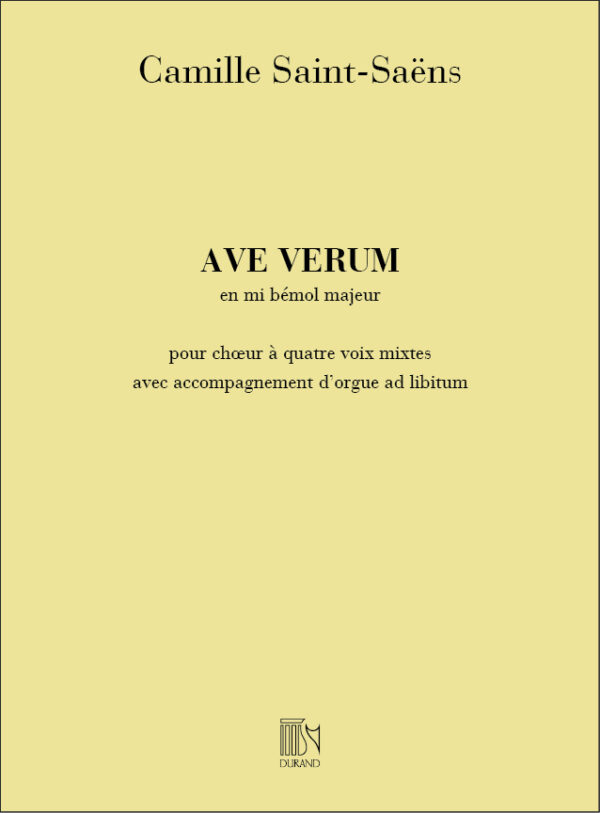 Ave Verum En Mi Bemol Majeur, Accompagnement D'Orgue Ad Libitum