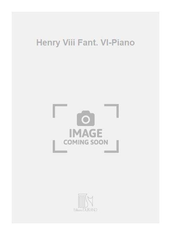 Henry Viii Fant. Vl-Piano