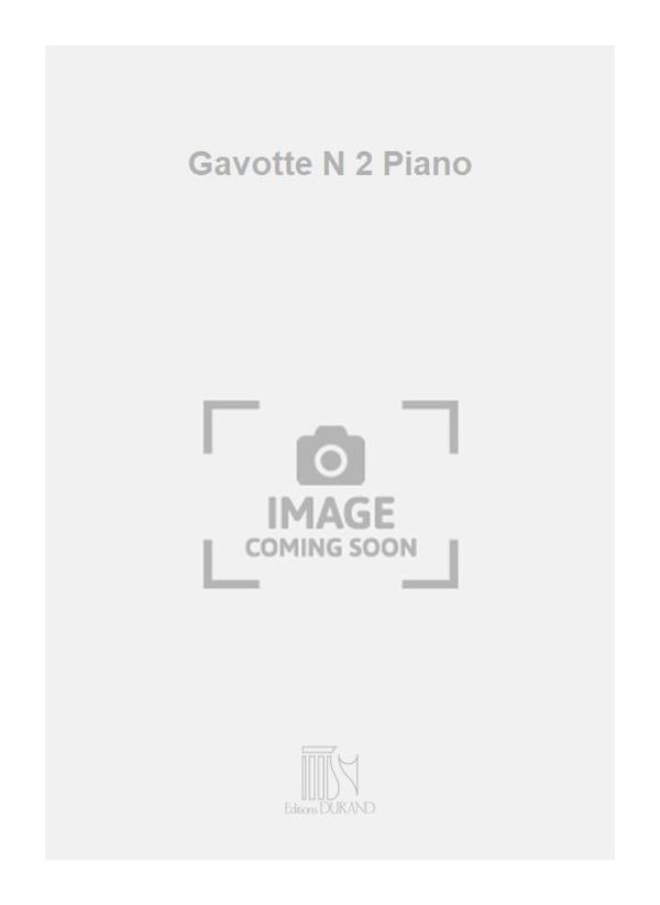 Gavotte N 2 Piano