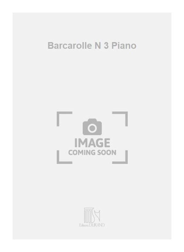 Barcarolle N 3 Piano