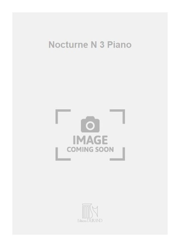 Nocturne N 3 Piano