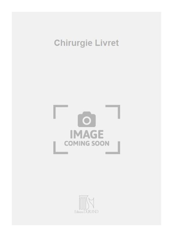 Chirurgie Livret