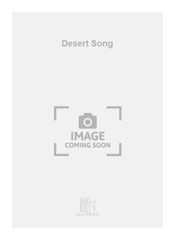 Desert Song Pour Flute Alto