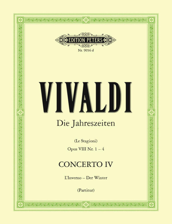 The Four Seasons, Concerti Op. 8 Winter RV297 No. 4 in F minor RV297 Winter