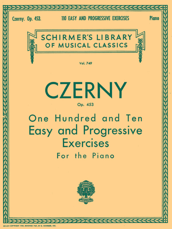 110 Easy and Progressive Exercises, Op. 453