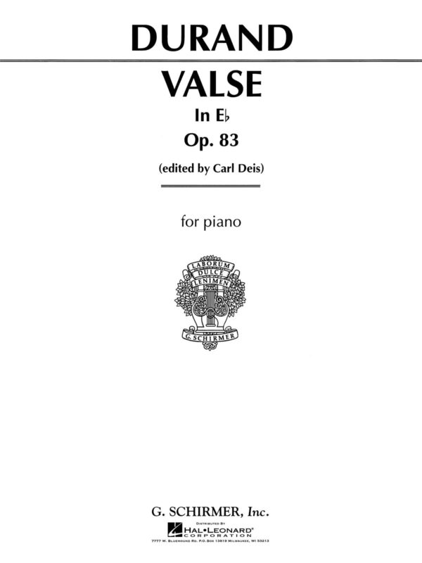 Valse in E Flat, Op. 83