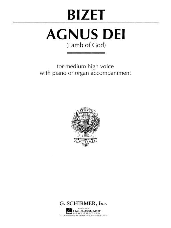 Agnus Dei (Lamb of God) Medium Voice in E-Flat and Piano