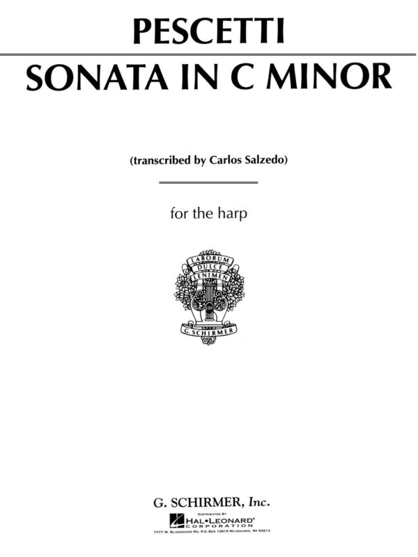 Sonata In C Minor For The Harp