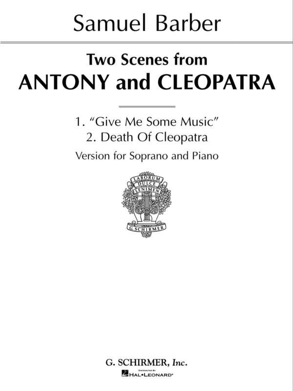 2 Scenes from Antony and Cleopatra