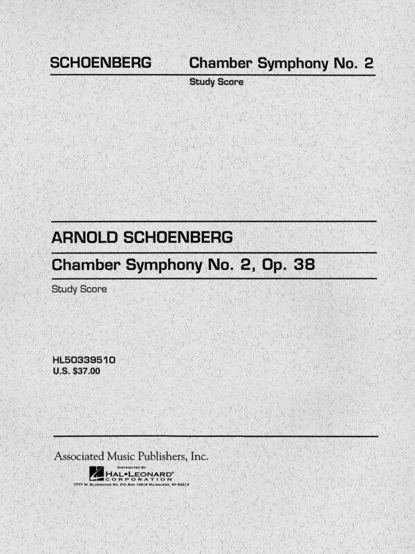 Chamber Symphony No. 2, Op. 38 Score