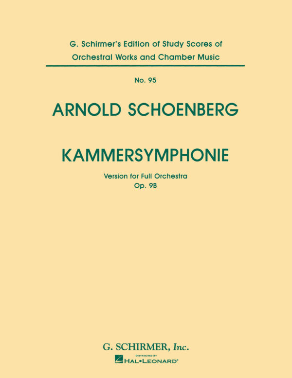 Kammersymphonie, Op. 9B (Chamber Symphony) Score