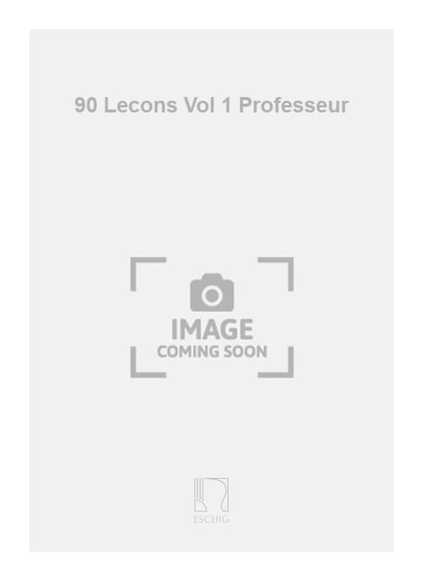 90 Lecons Vol 1 Professeur