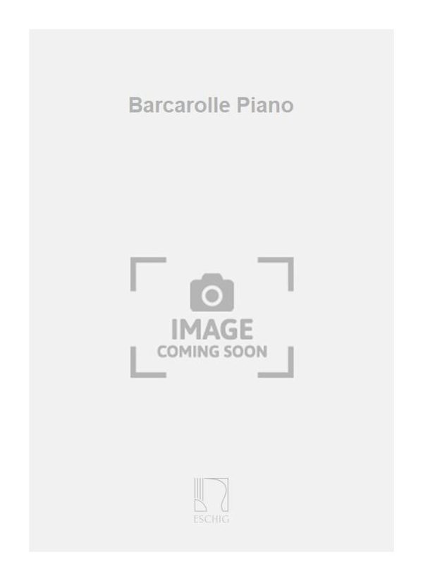 Barcarolle Piano