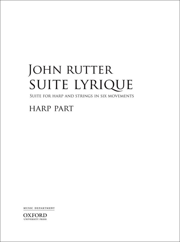 Suite Lyrique Suite for Harp and Strings in Six Movements