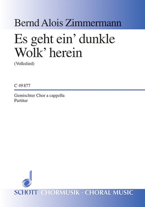 Es geht ein' dunkle Wolk' herein (Volkslied, 17. Jahrhundert)