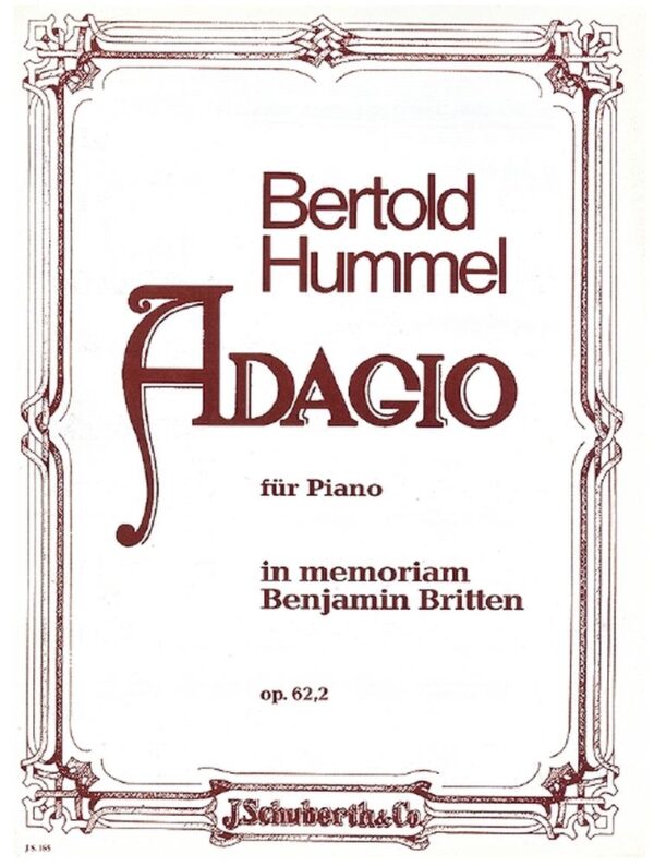 Adagio op. 62, 2 in memoriam Benjamin Britten