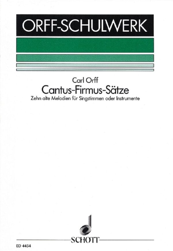 Cantus-firmus-Satze 10 alte Melodien