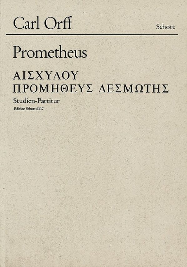 Prometheus Tragodie des Aischylos