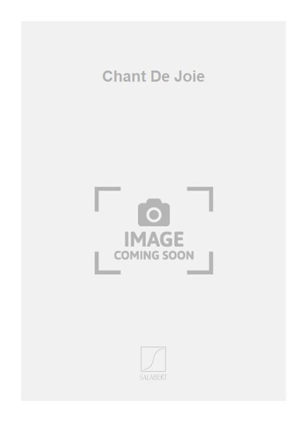 Chant De Joie   Poche