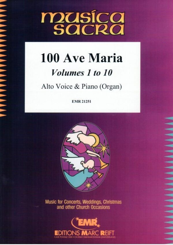 100 Ave Maria Vol. 1 - 10 Alto and Piano