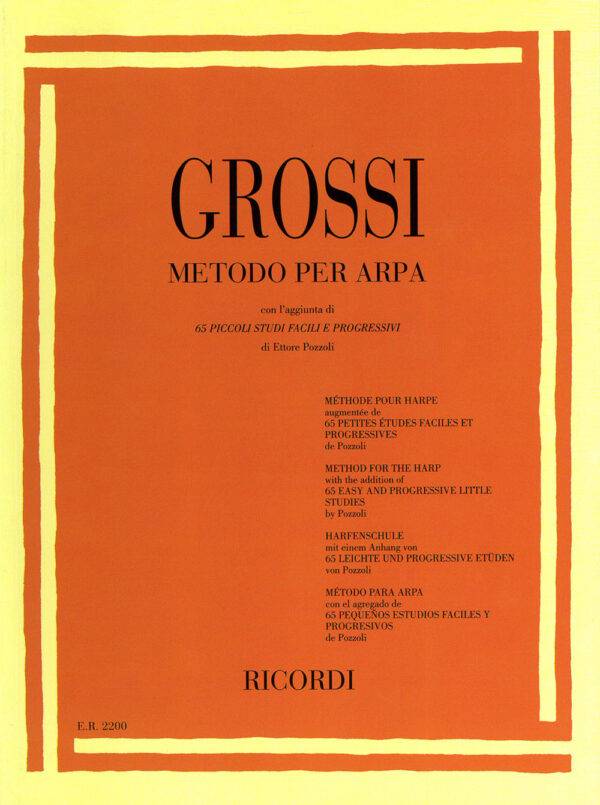 Metodo Per Arpa con l'aggiunta di 65 piccoli studi facili e progressivi