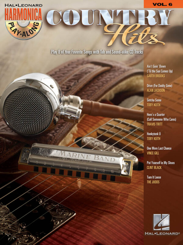 Country Hits Harmonica Play-Along Volume 6