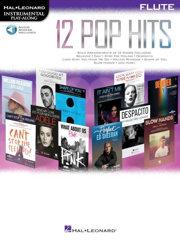 12 Pop Hits Instrumental Play-Along