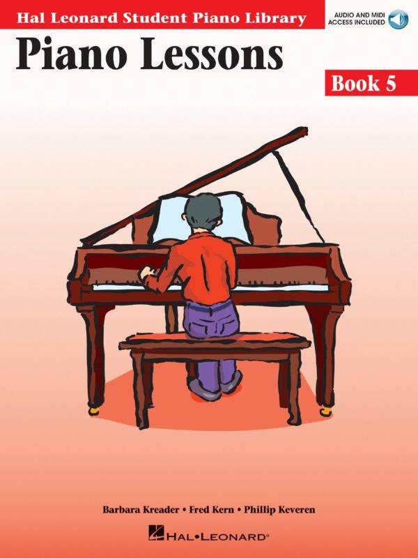 Piano Lessons Book 5 - Book & Audio Hal Leonard Student Piano Library