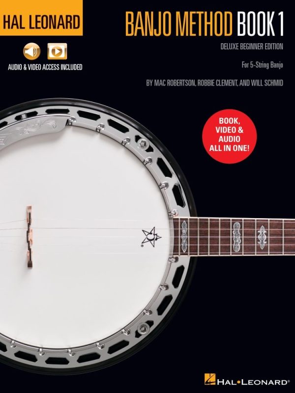 Hal Leonard Banjo Method Book 1 Deluxe Beginner Edition-for 5-String Banjo with Audio & Video Access Included