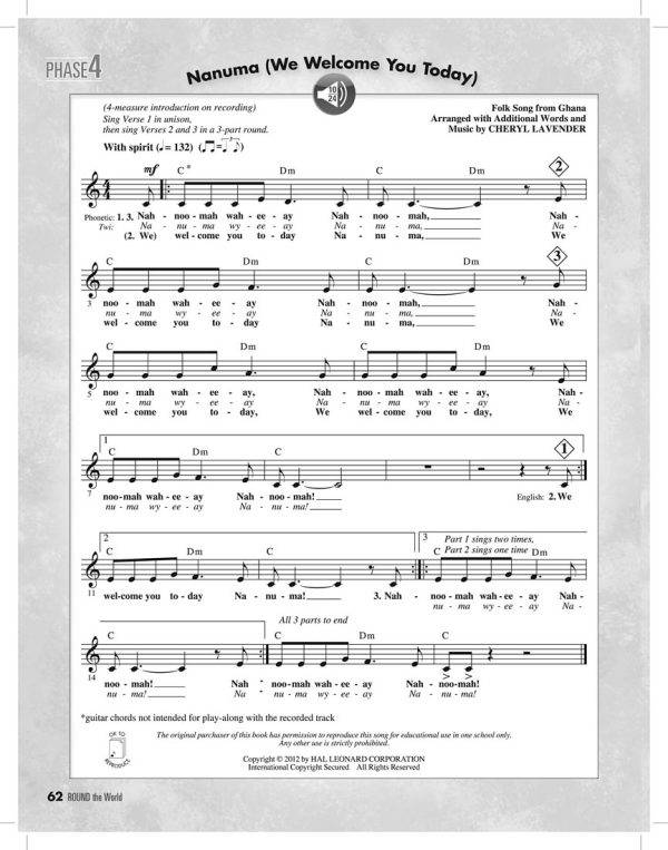 ROUND the World Teaching Harmony with Multicultural Rounds and Canons