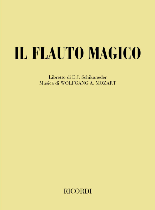 Il Flauto Magico Libretto