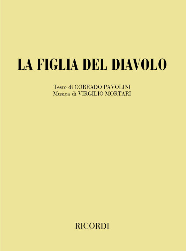 La Figlia Del Diavolo Libretto