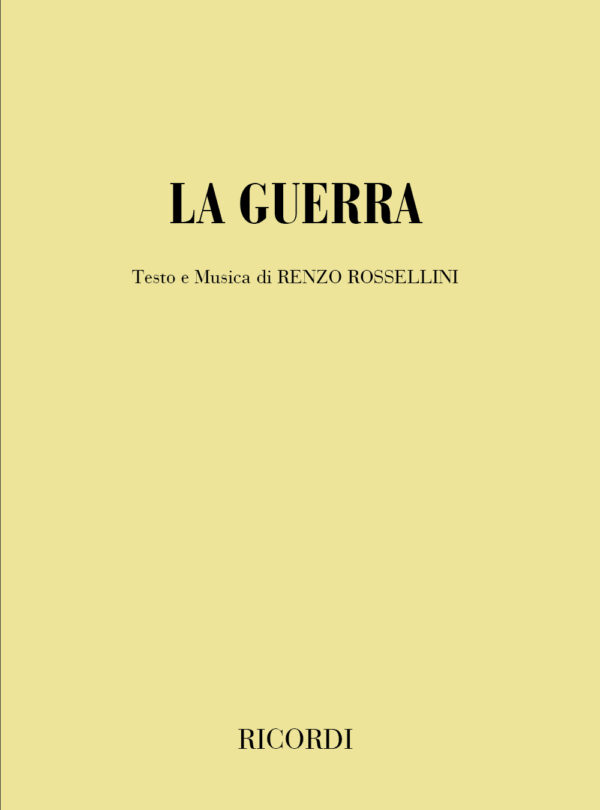 La Guerra Libretto