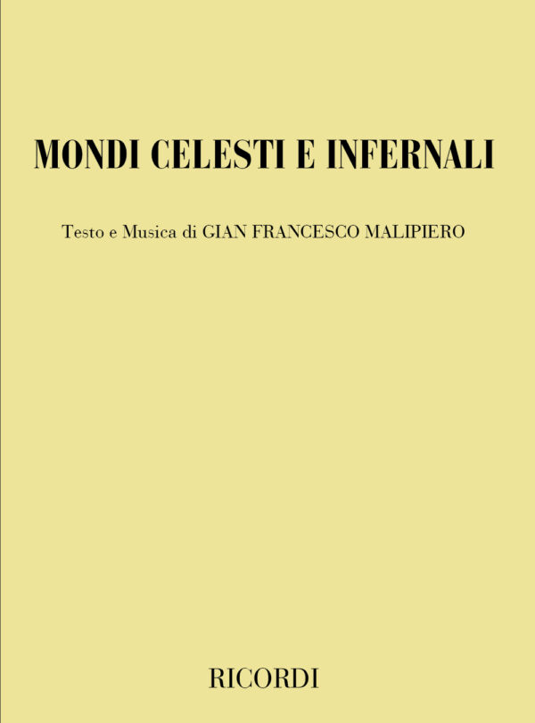 Mondi Celesti E Infernali Libretto