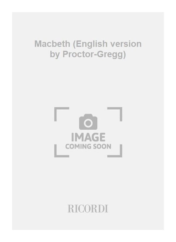 Macbeth (English version by Proctor-Gregg)