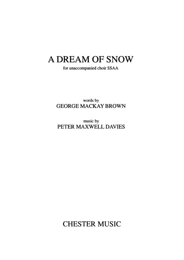 A Dream of Snow