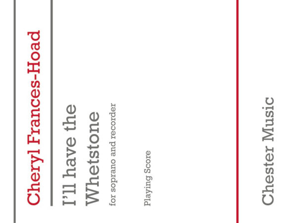 I'll have the Whetstone Anonymous Folk Poem-Soprano, Recorder (Soprano, Treble and Tenor Recorders) 1 player-2 playing score