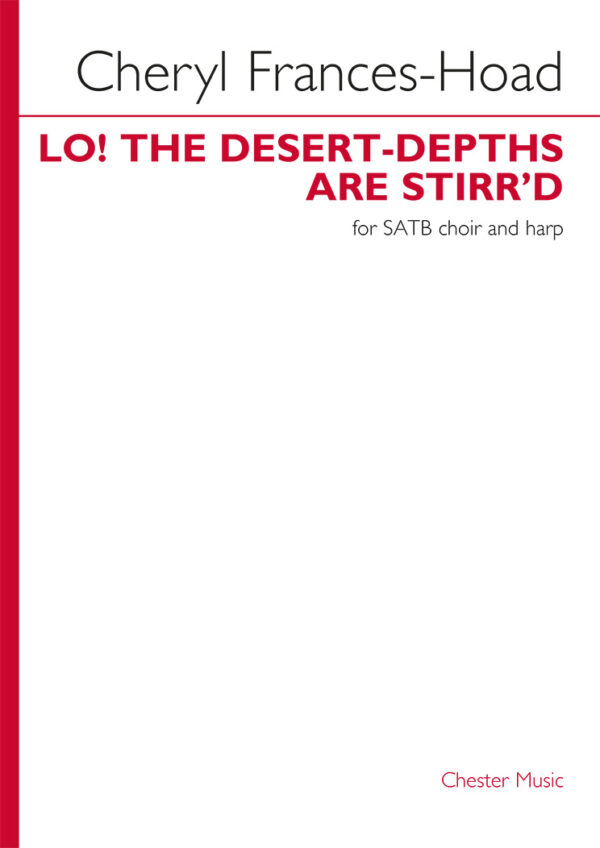 Lo! The Desert-Depths Are Stirr'd