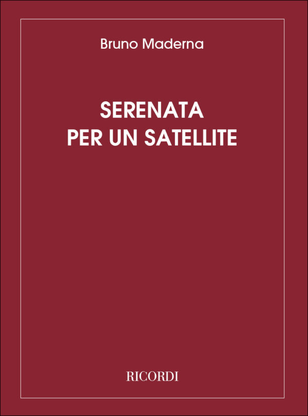 Serenata Per Un Satellite